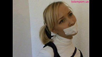 Cute blameless legal age teenager cutie frogtied and tape gagged