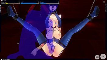 Large boob cat gal acquire punished - custom maid cg two