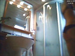 Fresh most good dilettante legal age teenager hidden shower livecam voyeur spy naked bbw