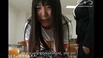 Cute japanese legal age teenager spanked by her teacher